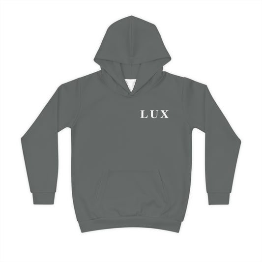 Dark Grey Kid's "LUX" Hoodie (3Y-13Y)