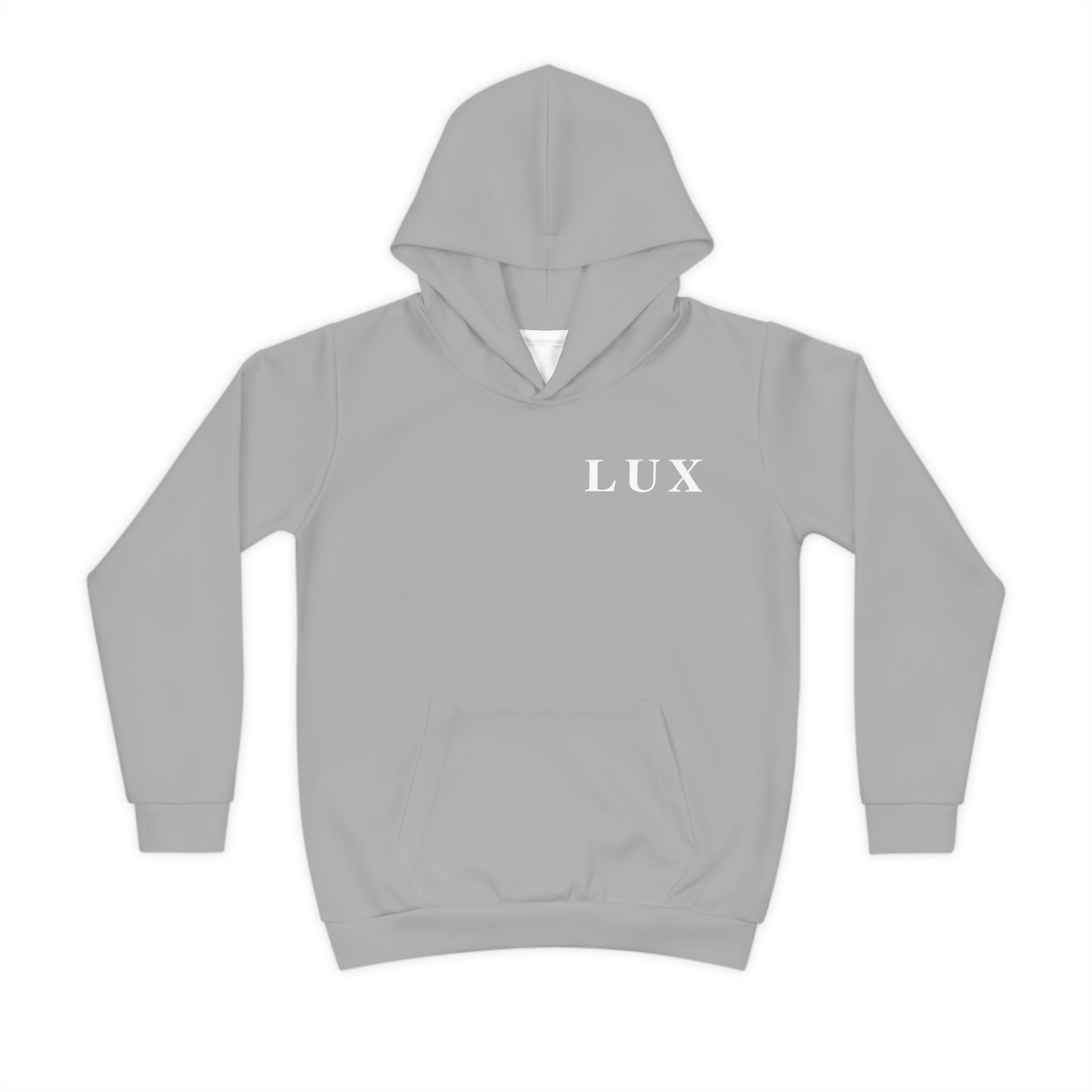 Light Grey Kid's "LUX" Hoodie (2Y-13)