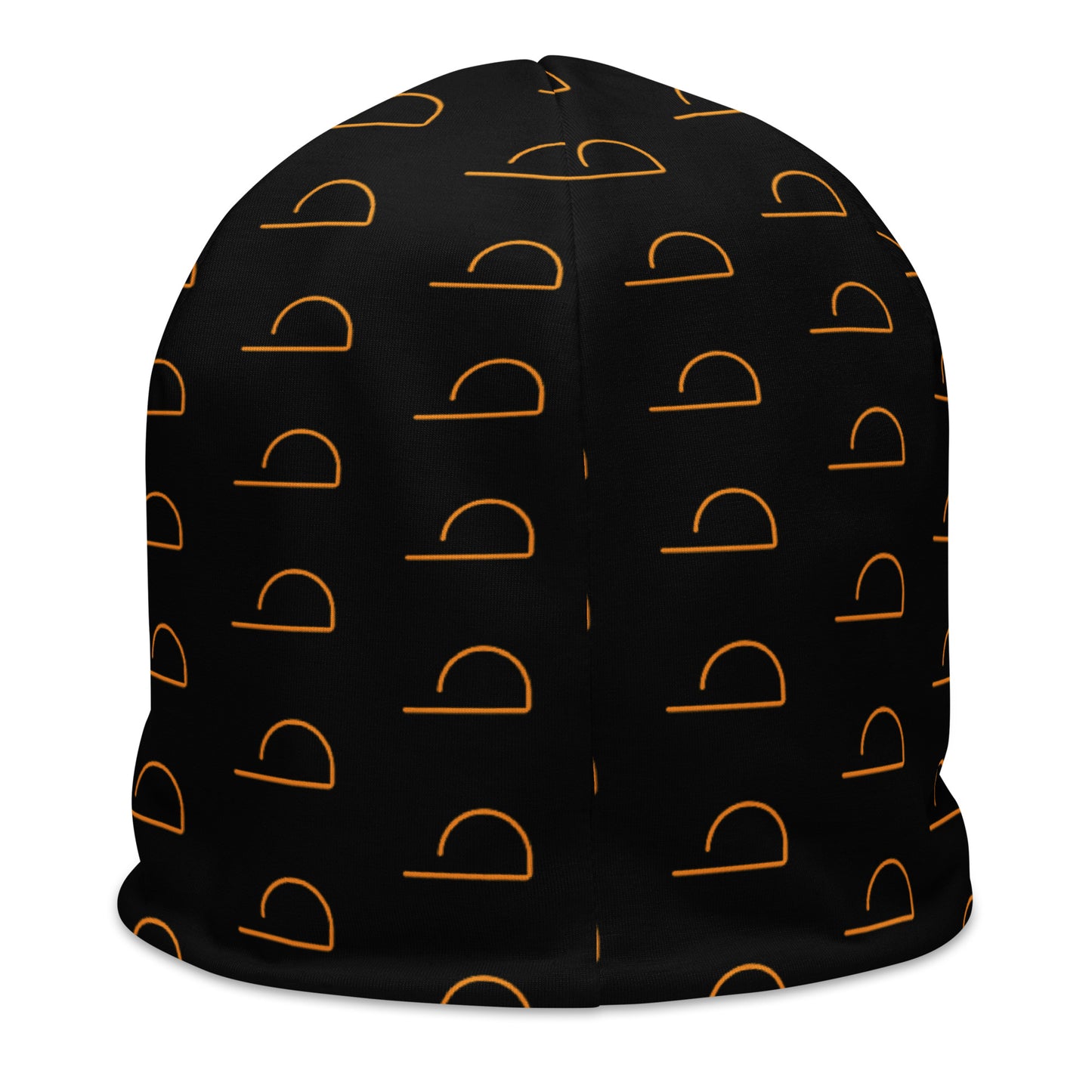 Black LUXHATSCO Symbol Beanie back view