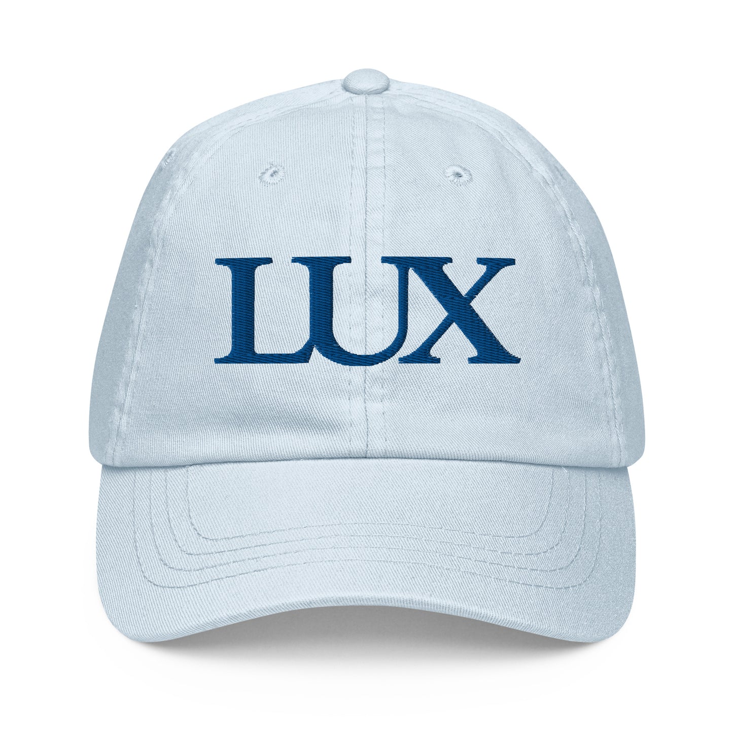“LUX” Pastel Baseball Cap (Blu-Sky)