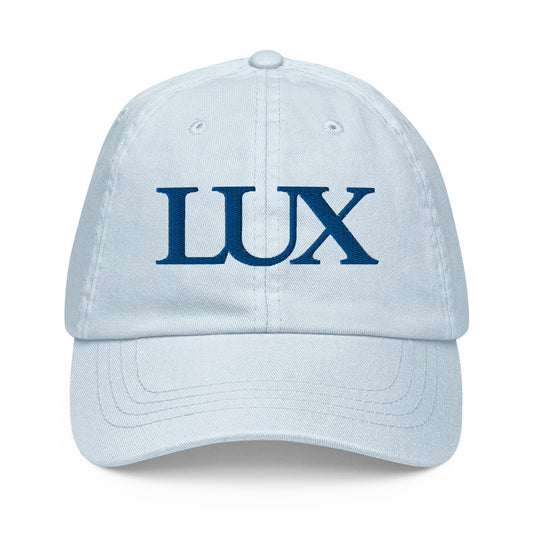 “LUX” Pastel Baseball Cap (Blu-Sky)