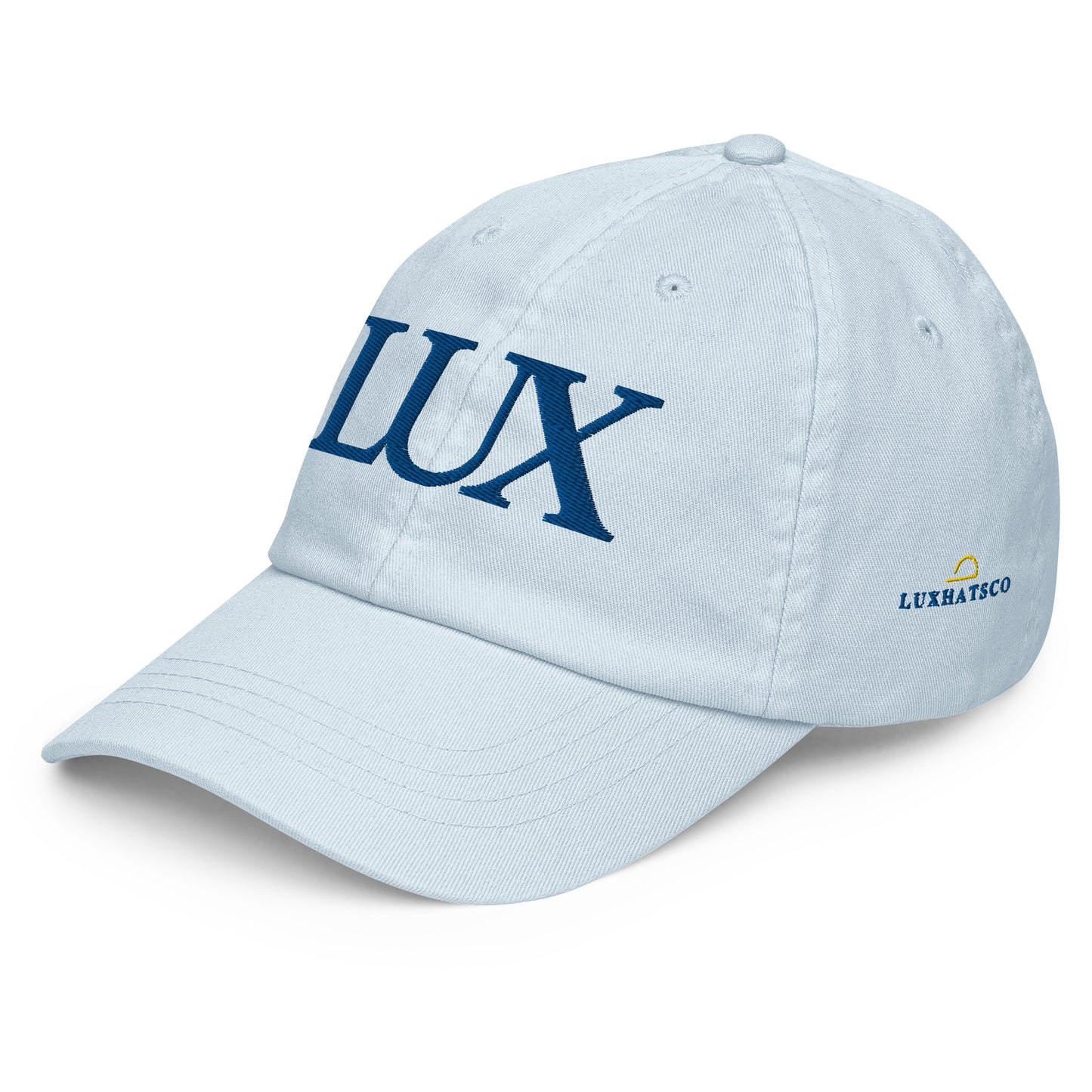 “LUX” Pastel Baseball Cap (Blu-Sky)