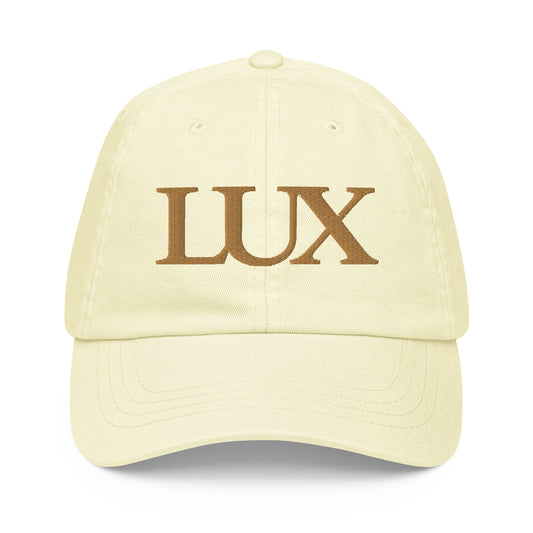 “LUX” Pastel Baseball Cap (Golden Lemon)