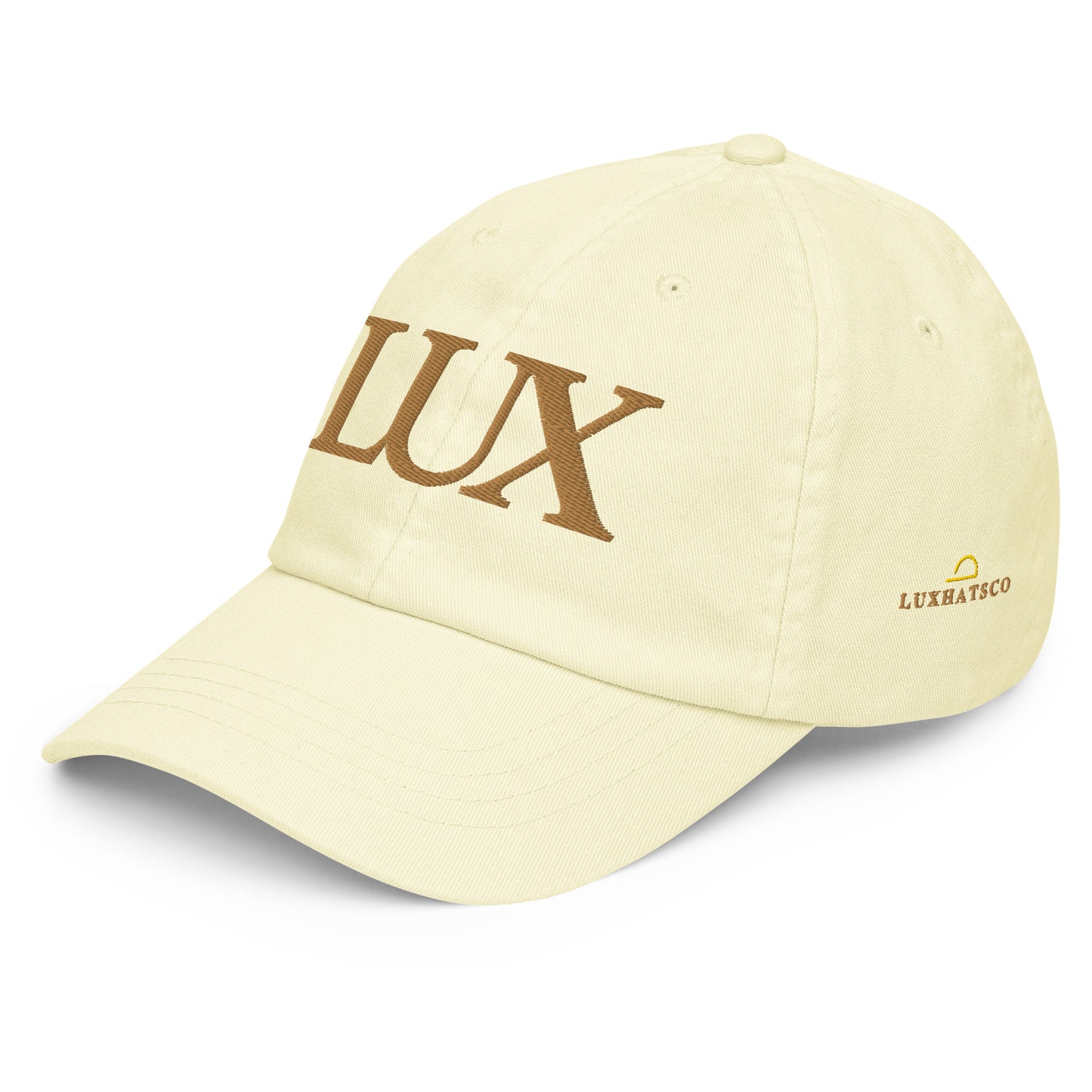 “LUX” Pastel Baseball Cap (Golden Lemon)