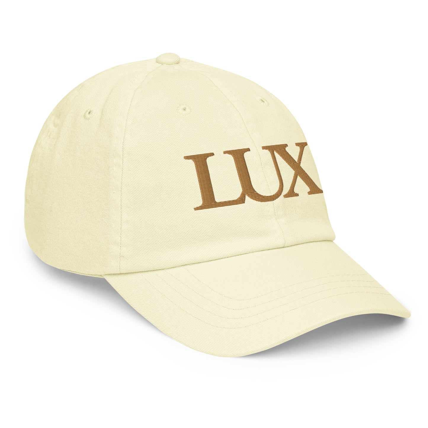 “LUX” Pastel Baseball Cap (Golden Lemon)