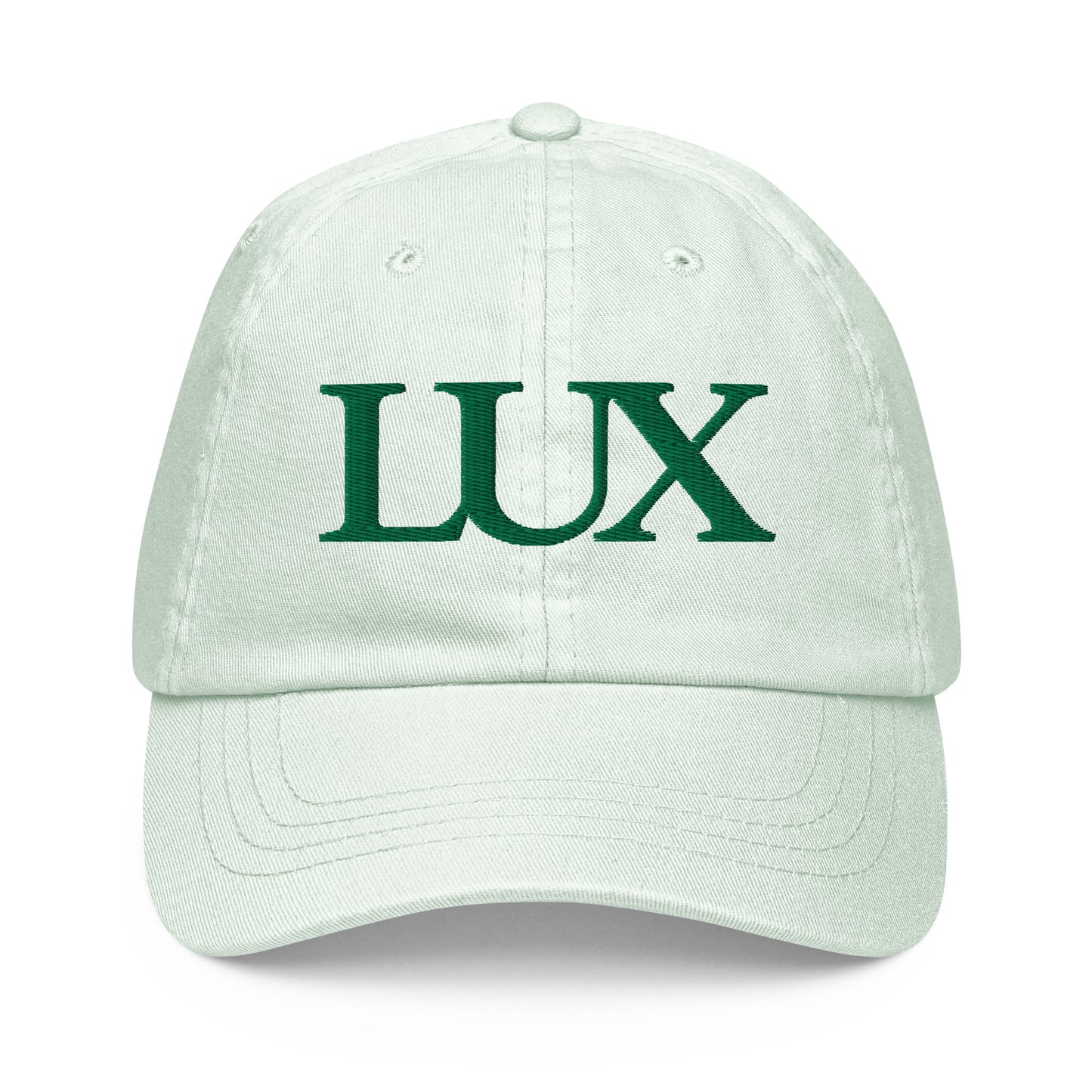 “LUX” Pastel Baseball Cap (Mint Green)