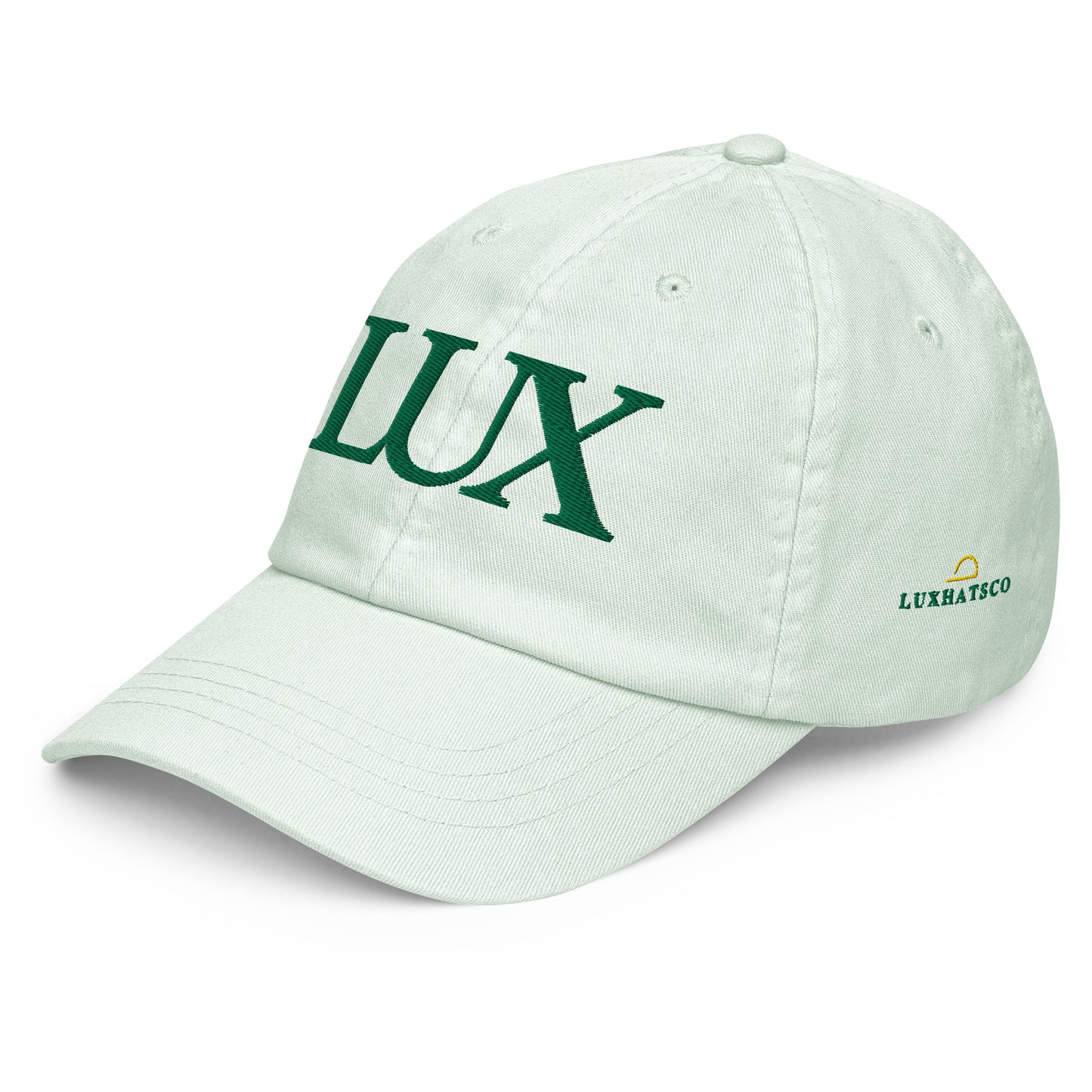 “LUX” Pastel Baseball Cap (Mint Green)