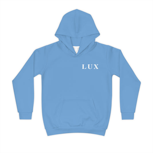 Light Blue Kid's "LUX" Hoodie (2Y-13Y)