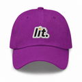 LIT PURPLE DAD HAT – LUXHATSCO SIGNATURE EMBROIDERED CAP