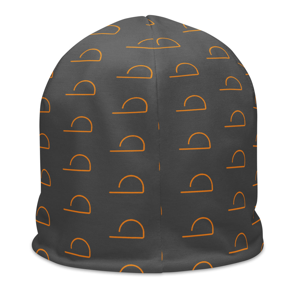 Gray LUXHATSCO Symbol Beanie back view
