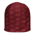 Burgundy LUXHATSCO Symbol Beanie front view