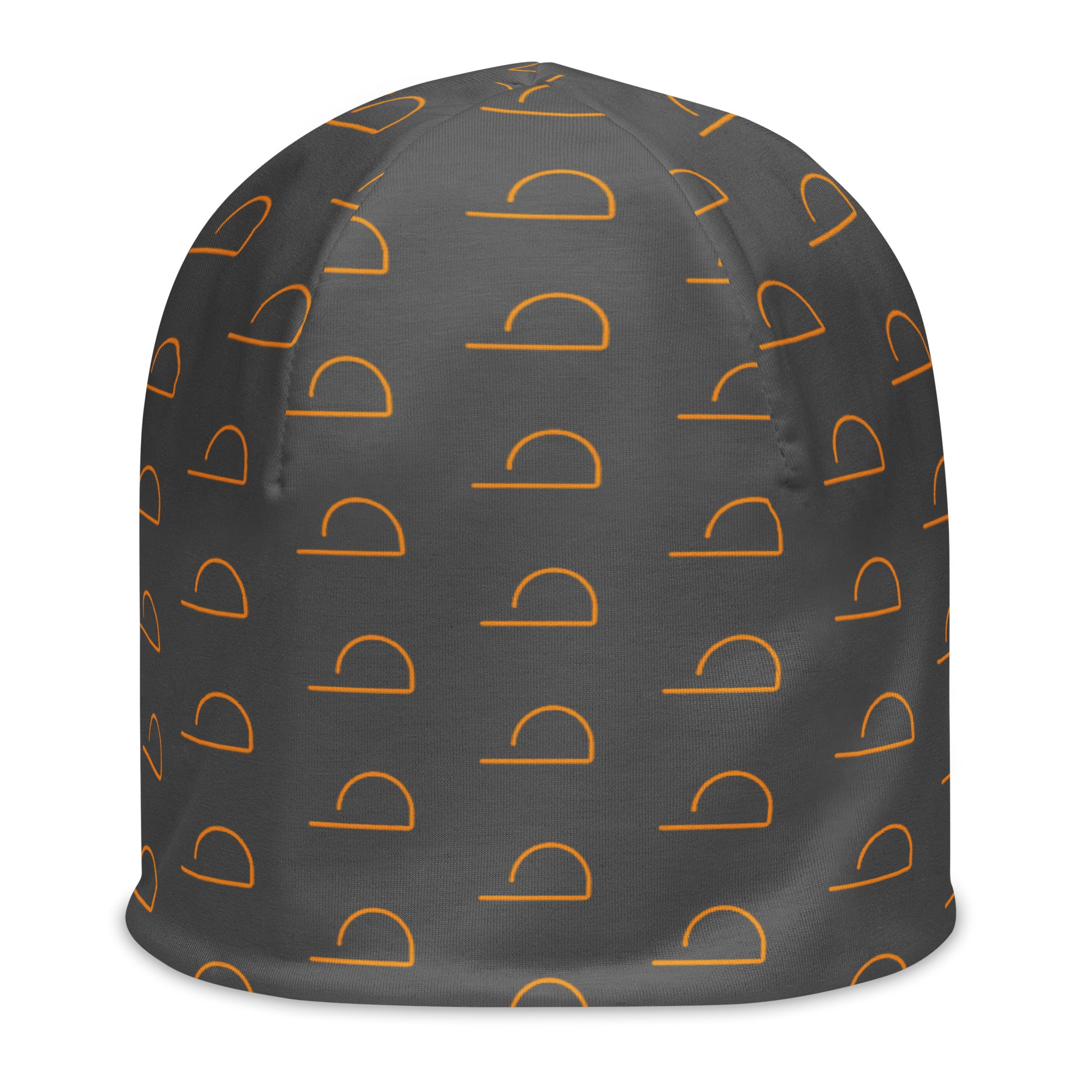 Gray LUXHATSCO Symbol Beanie front view
