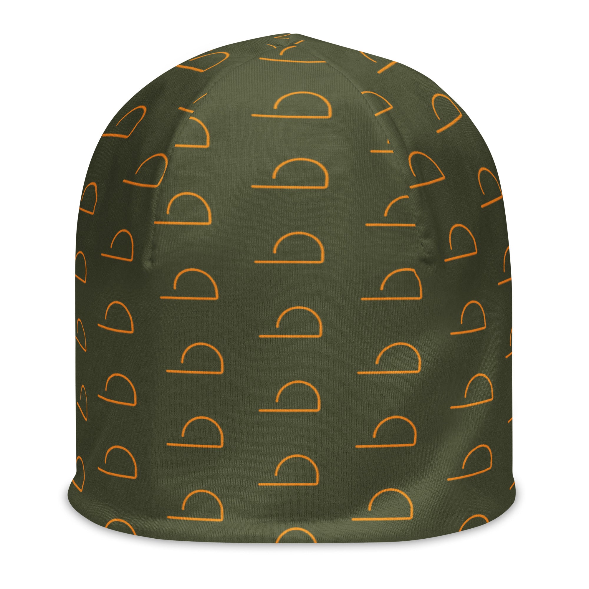 Olive LUXHATSCO Symbol Beanie back view