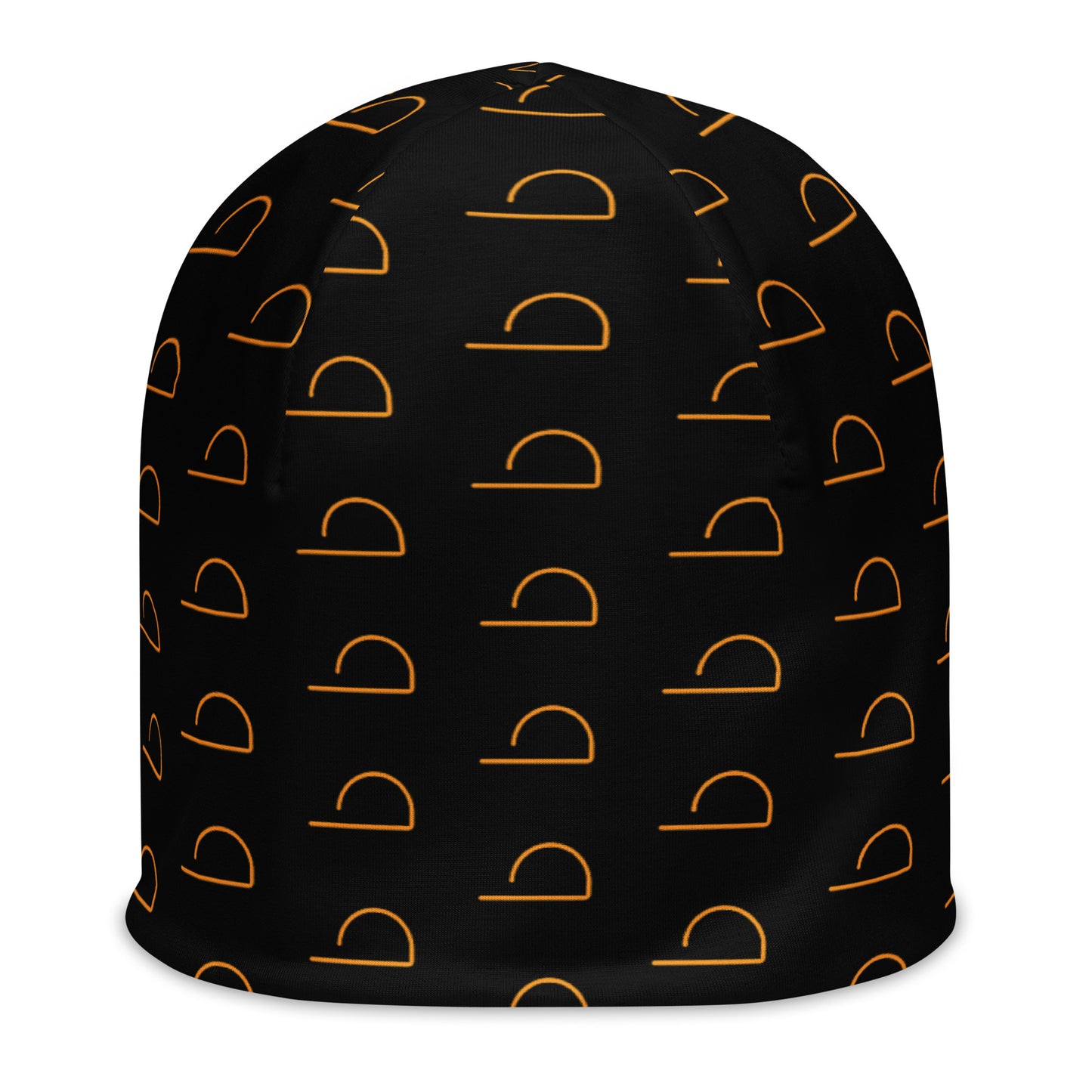 Black LUXHATSCO Symbol Beanie front view