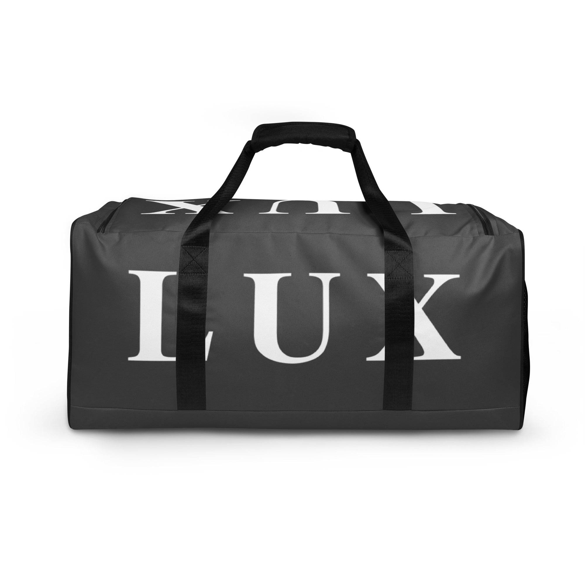 Dim Gray LUX Duffle Bag back view