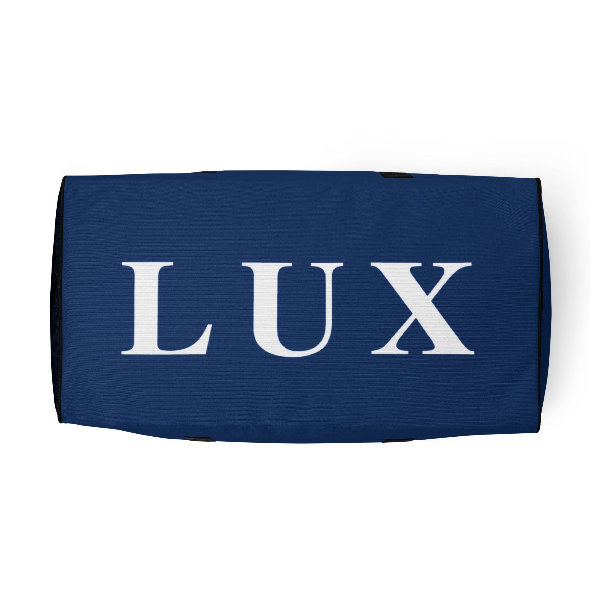 Navy LUX Duffle Bag bottom view