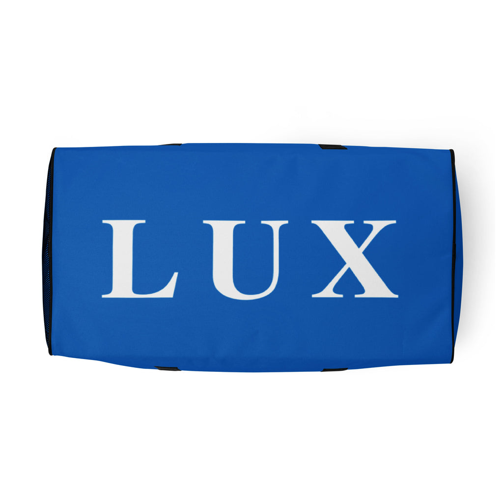 Royal Blue LUX Duffle Bag bottom view