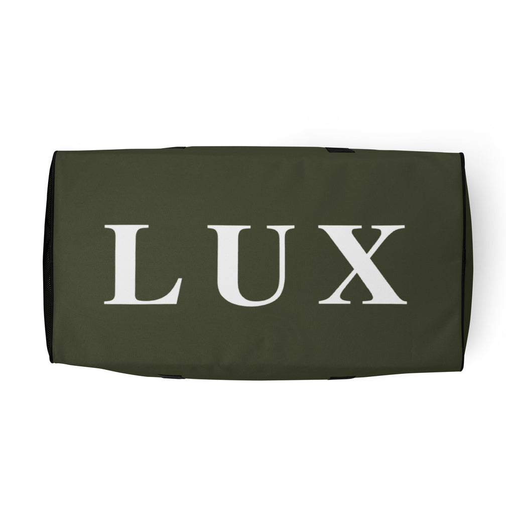 Olive LUX Duffle Bag bottom view