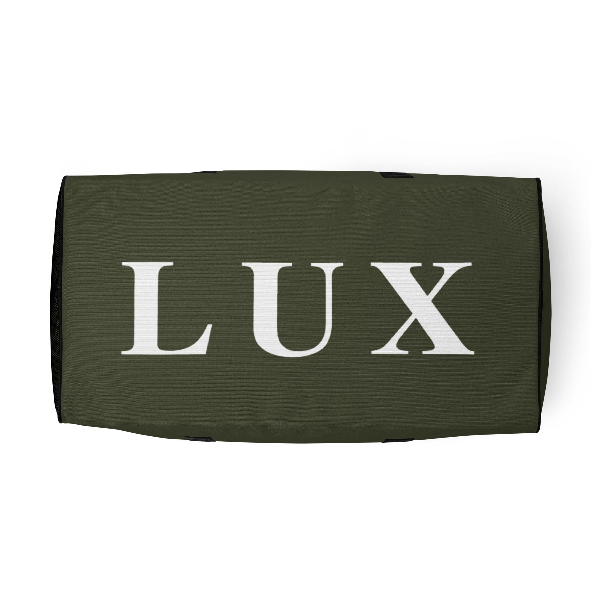 Olive LUX Duffle Bag bottom view