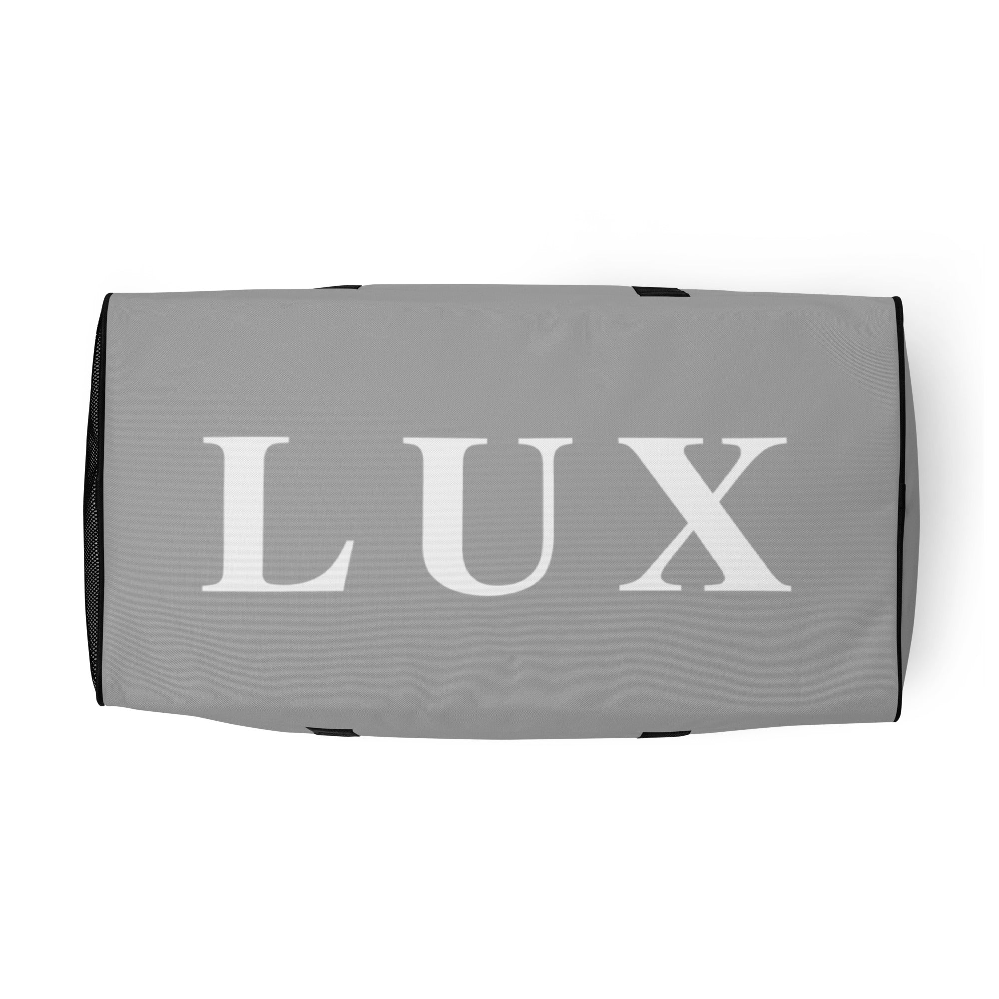 Light Grey LUX Duffle Bag bottom view