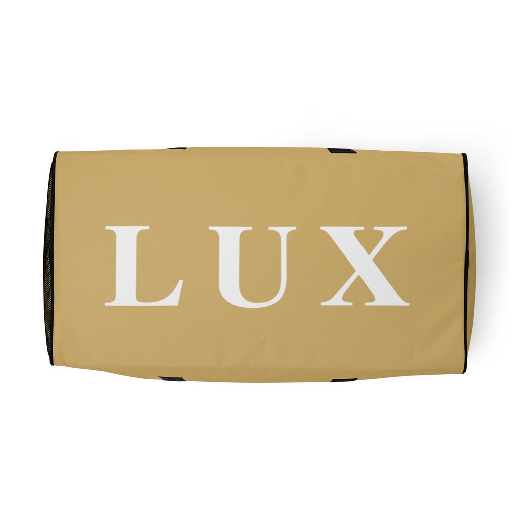 Golden Tan LUX Duffle Bag bottom view