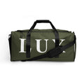 Olive LUX Duffle Bag front view