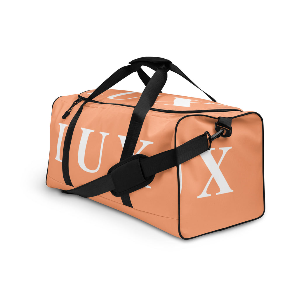 Light Salmon LUX Duffle Bag adjustable shoulder strap detail