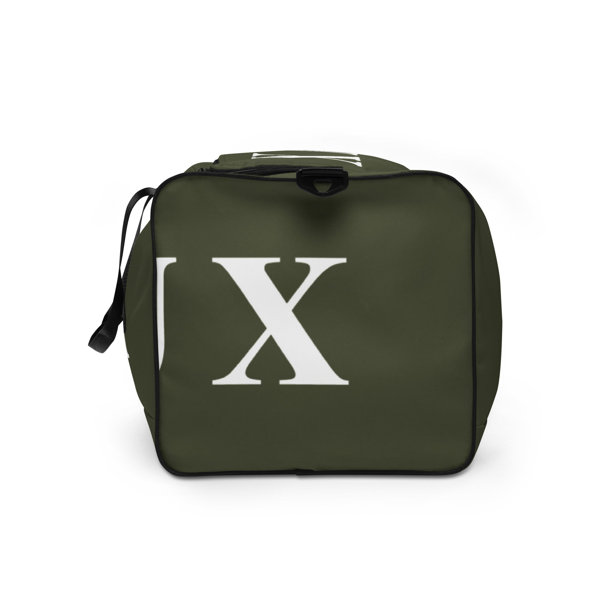 Olive LUX Duffle Bag right side view 