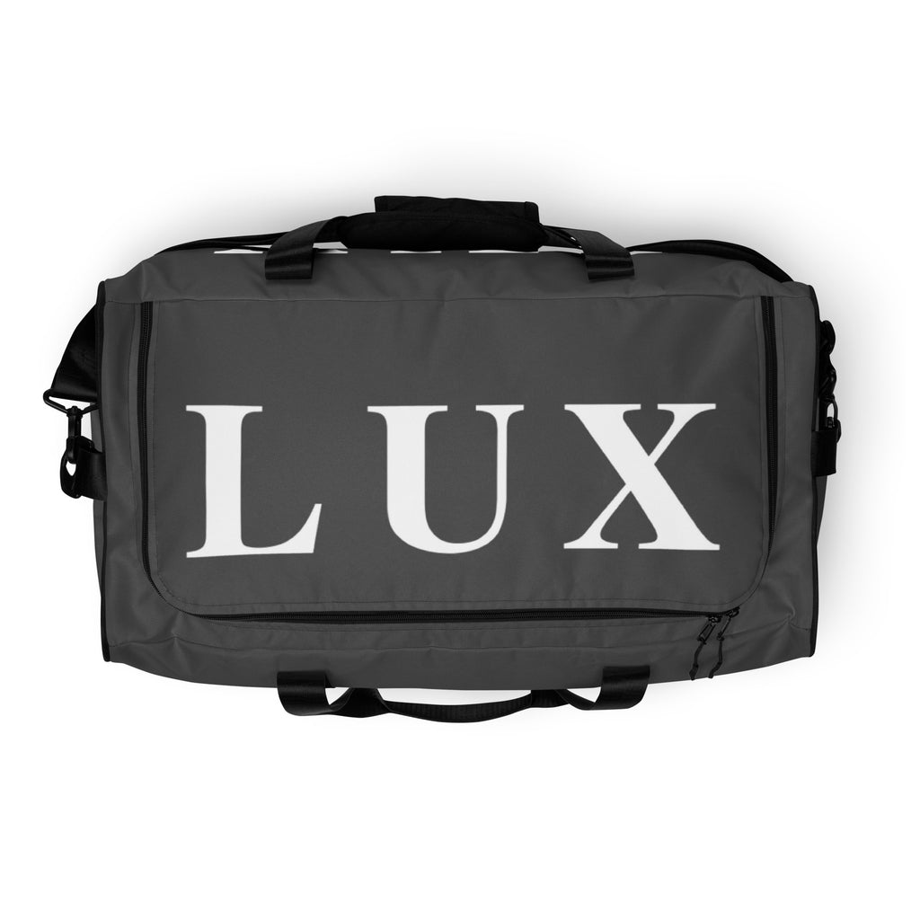 Dim Gray LUX Duffle Bag top view