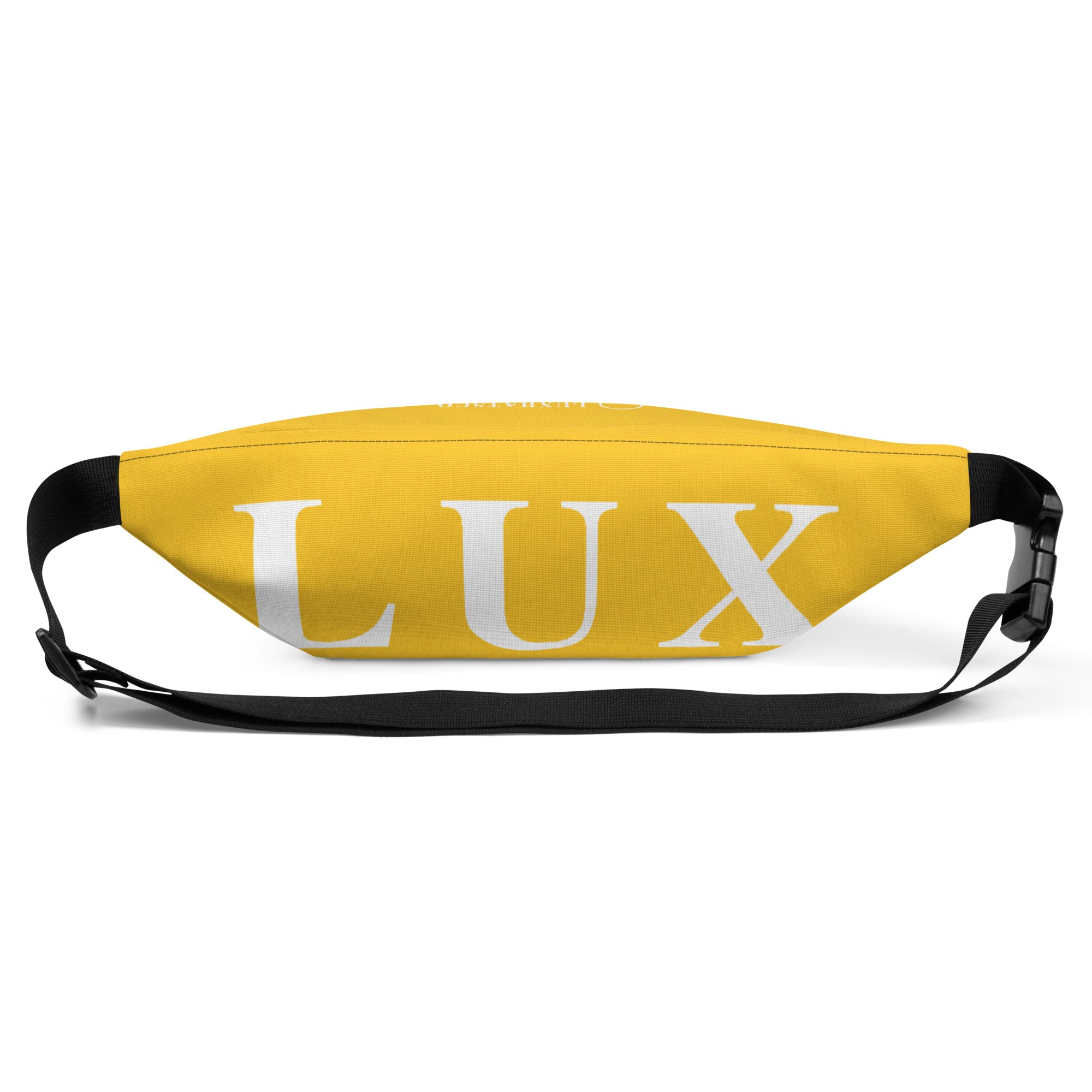 Sunflower Yellow Lux Fanny Pack – water-resistant material close-up