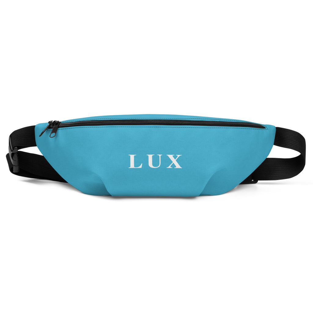 Deep Summersky Blue Lux Fanny Pack – front view