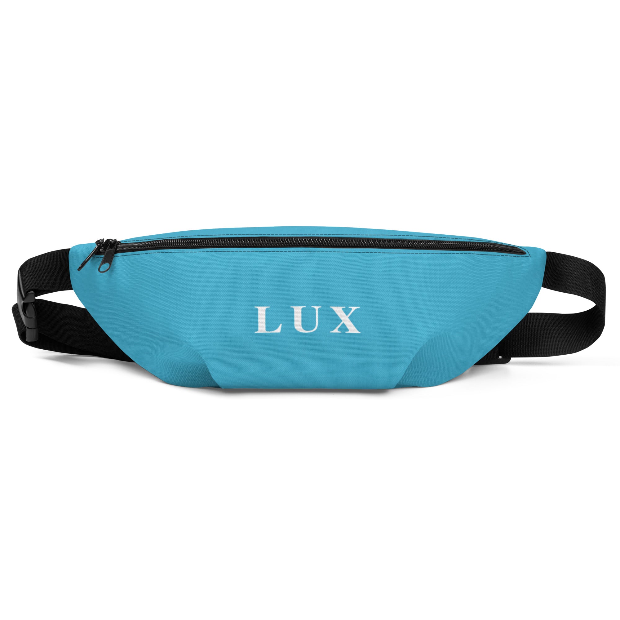 Deep Summersky Blue Lux Fanny Pack – front view