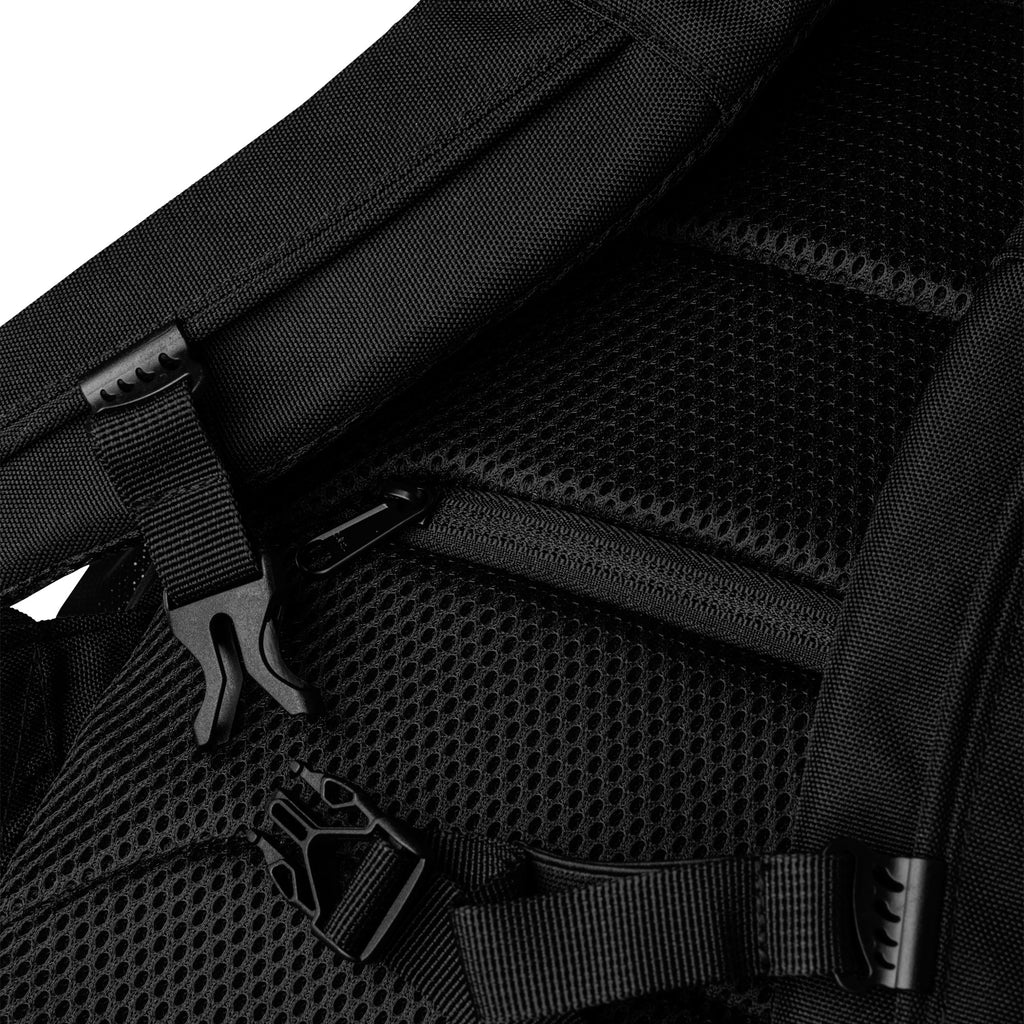 Fern Green LUX Utility Backpack back view showing adjustable straps