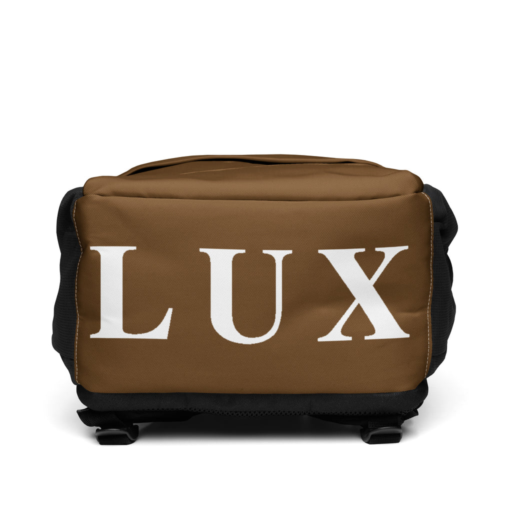 Coffee Brown LUX Utility Backpack bottom view