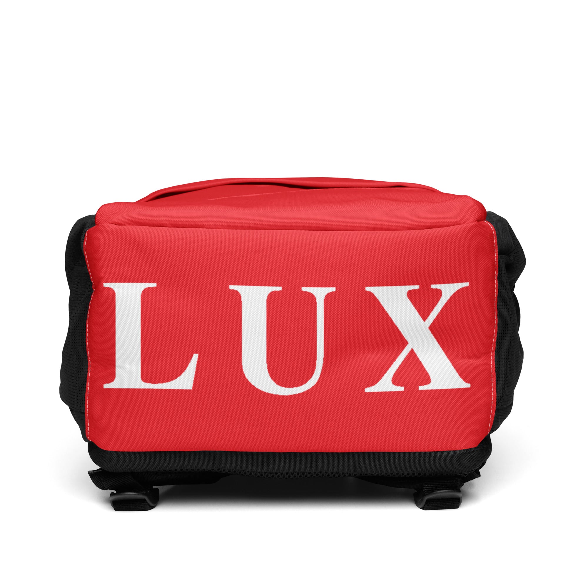 Berry Red LUX Utility Backpack bottom view