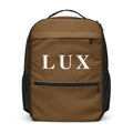 Coffee Brown LUX Utility Backpack front view