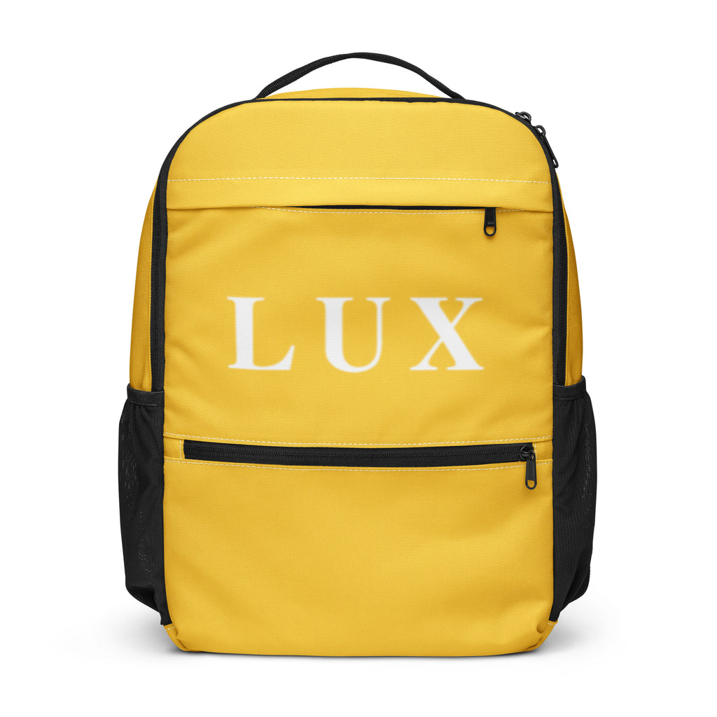 Sunflower Yellow LUX Utility Backpack – front view