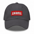 TURNT CHARCOAL DAD HAT – LUXHATSCO SIGNATURE EMBROIDERED CAP