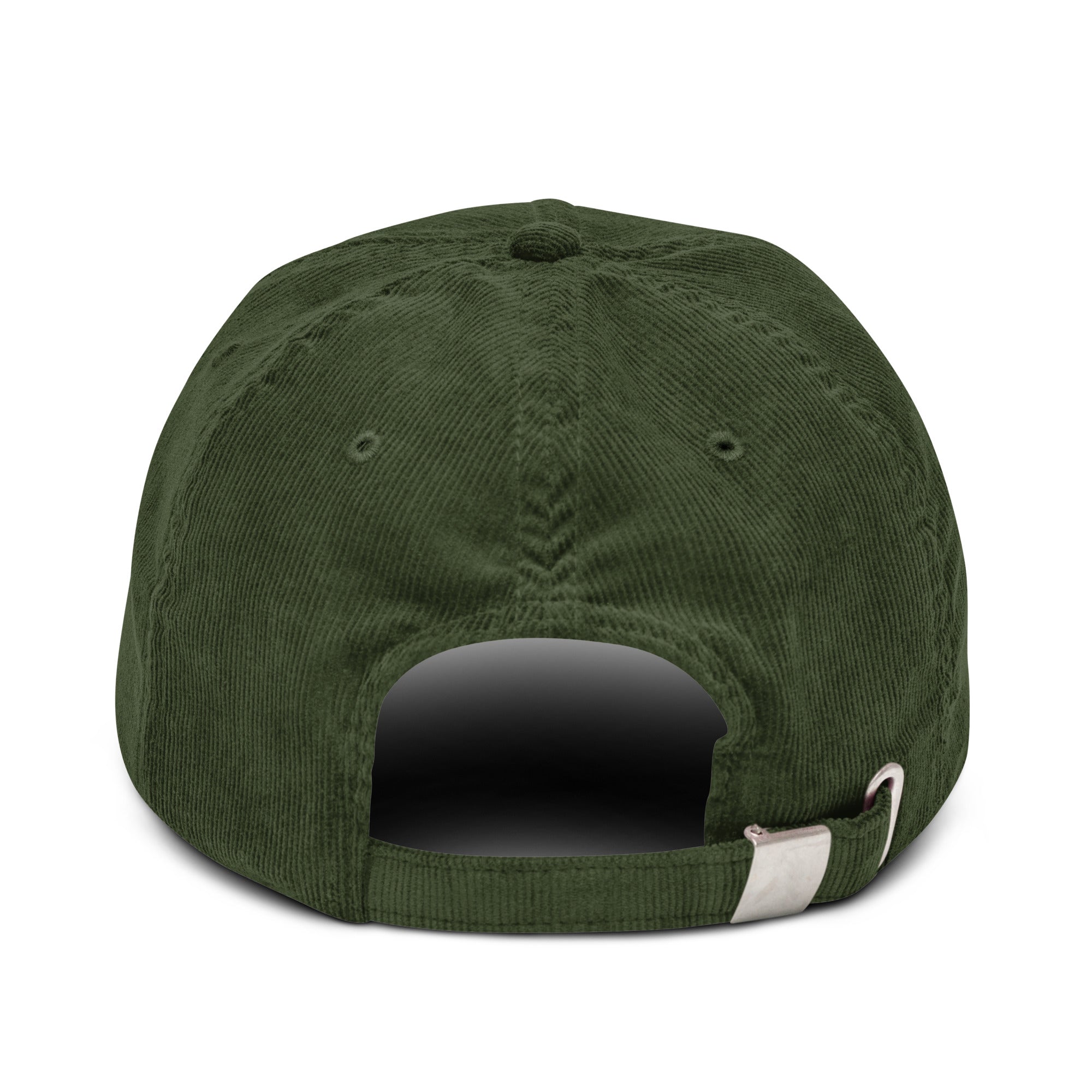 Green Bay Corduroy Lux Hat back view, adjustable strap