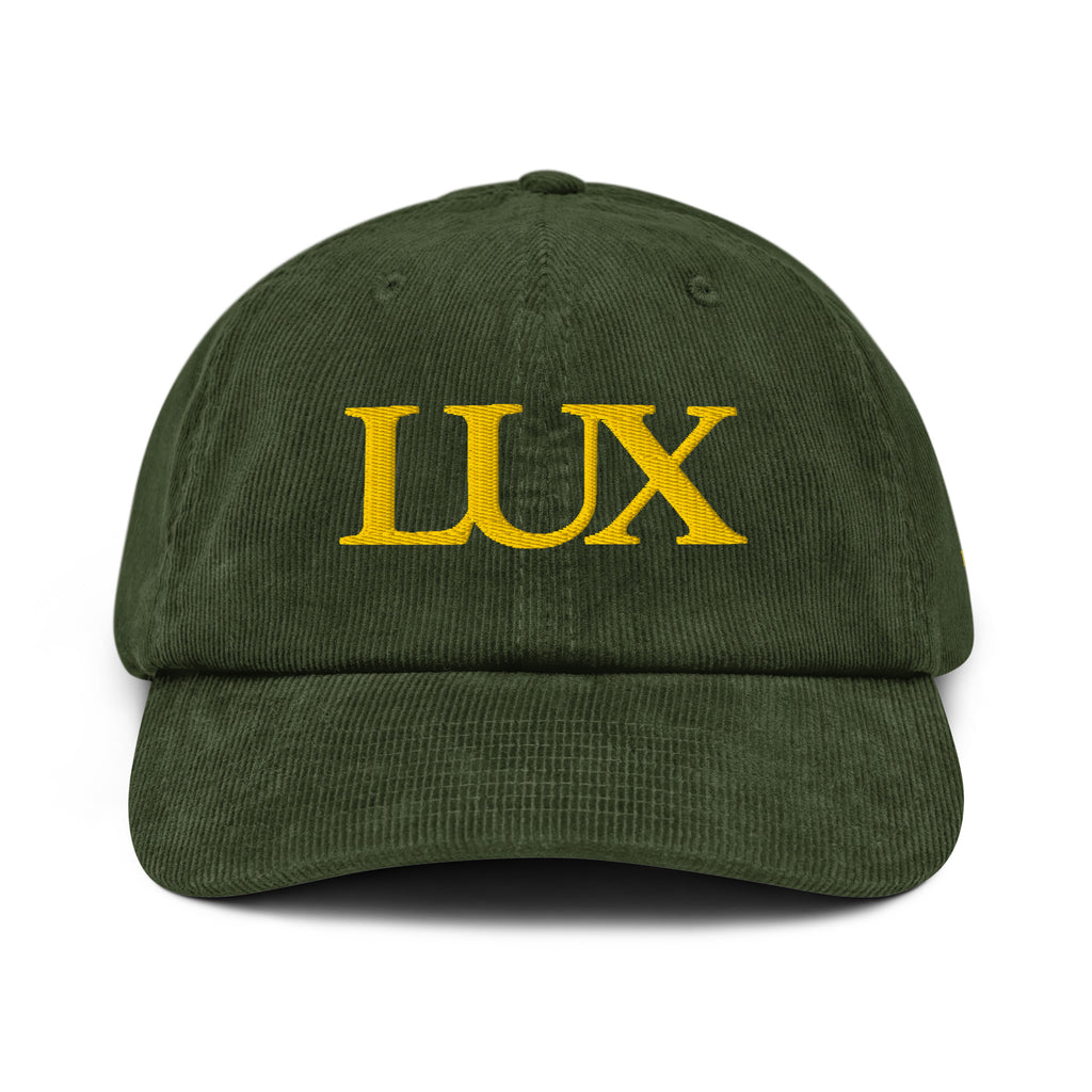 Green Bay Corduroy Lux Hat front view, unisex