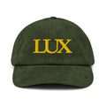 Green Bay Corduroy Lux Hat front view, unisex