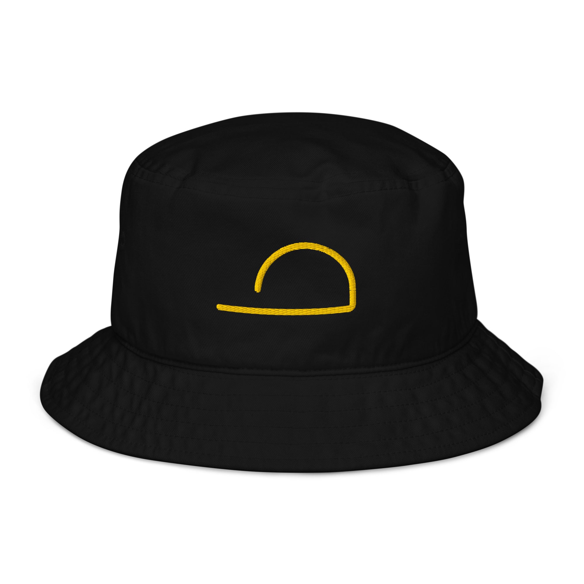 Black Luxhatsco Fashion Bucket Hat – Luxhatsco Symbol – front view