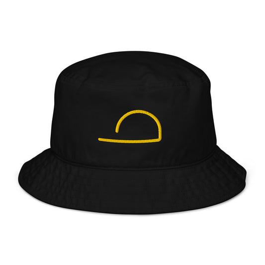 Black Luxhatsco Fashion Bucket Hat – Luxhatsco Symbol – front view
