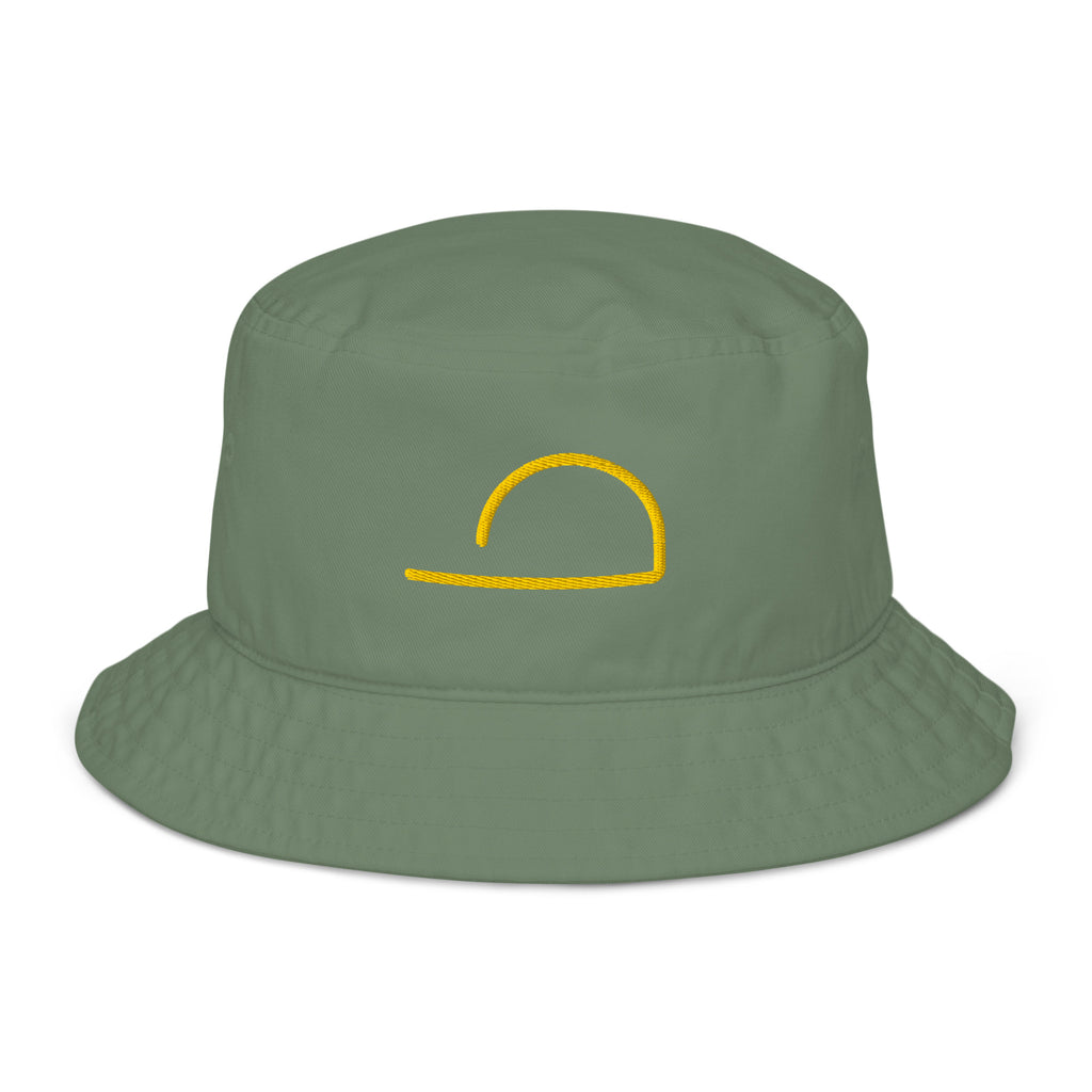 Luxhatsco Fashion Bucket Hat – Luxhatsco Symbol – close-up of organic cotton twill texture