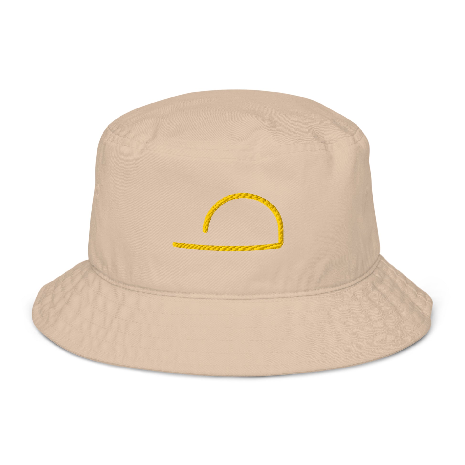 AntiqueWhite Luxhatsco Fashion Bucket Hat – Luxhatsco Symbol – front view