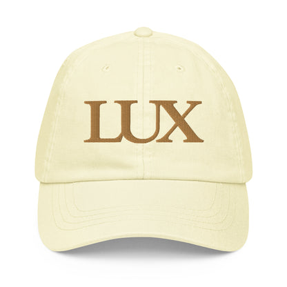 “Lux” Pastel Baseball Cap (Golden Lemon)