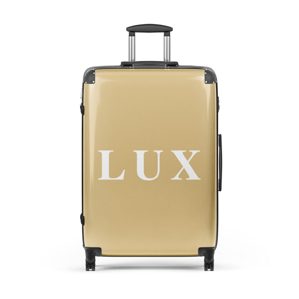 Golden Tan "LUX" Hard-Shell Suitcase