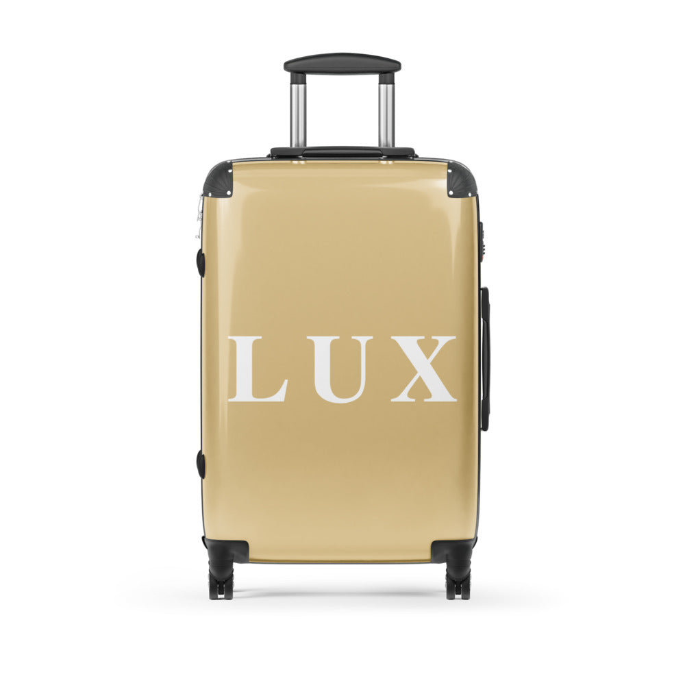 Golden Tan "LUX" Hard-Shell Suitcase