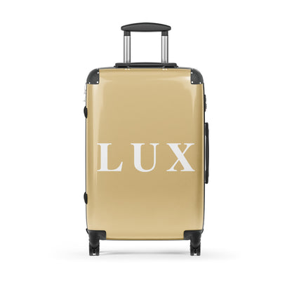 Golden Tan "LUX" Hard-Shell Suitcase