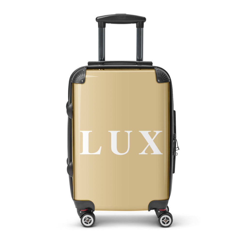 Golden Tan "LUX" Hard-Shell Suitcase